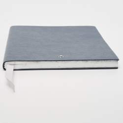 Montblanc Navy Blue Leather Fine Stationery Notebook