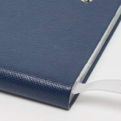 Montblanc Navy Blue Leather Fine Stationery Notebook
