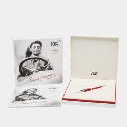 Pre Owned Montblanc Great Characters Enzo Ferrari Special Edition Resin SIlver Tone Rollerball Pen