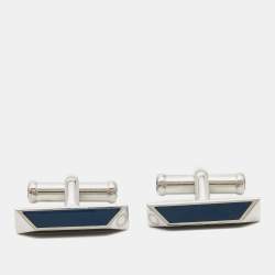 Montblanc Enamel Stainless Steel Cufflinks