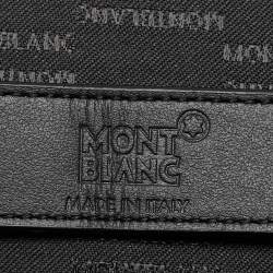 Montblanc Black Nylon and Leather Nightflight Tie Case