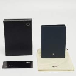 Pre Owned Montblanc Navy Blue Leather Sartorial Passport Holder