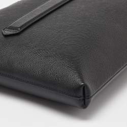 Montblanc Black Leather Meisterstuck Zip Pouch