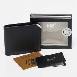 Montblanc Black Leather Urban Spirit 6CC Bifold Wallet