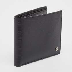 Montblanc Black Leather Westside 8CC Bifold Wallet