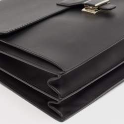 Montblanc Black Leather Urban Spirit Double Gusset Briefcase