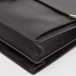 Montblanc Black Leather Urban Spirit Double Gusset Briefcase