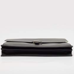 Montblanc Black Leather Urban Spirit Double Gusset Briefcase
