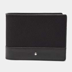 Montblanc Black Nylon and Leather Nightflight Bifold Wallet