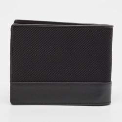 Montblanc Black Nylon and Leather Nightflight Bifold Wallet