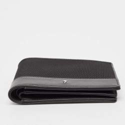 Montblanc Black Nylon and Leather Nightflight Bifold Wallet