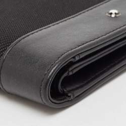 Montblanc Black Nylon and Leather Nightflight Bifold Wallet