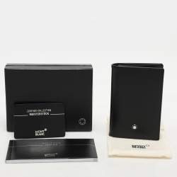 Montblanc Black Leather Meisterstuck Bifold Card Holder