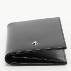 Montblanc Black Leather Meisterstuck Bifold Card Holder