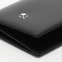 Montblanc Black Leather Meisterstuck Bifold Card Holder