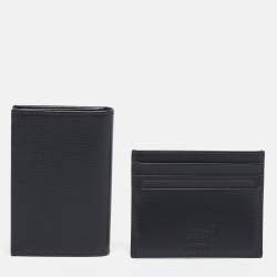 Montblanc Black Leather Meisterstuck Business Card Holder Set of 2