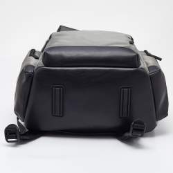 Montblanc Grey/Black Nylon and Leather Large Nightflight Backpack