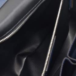 Pre Owned Montblanc Blue Leather Meisterstuck Neo Briefcase