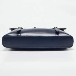 Pre Owned Montblanc Blue Leather Meisterstuck Neo Briefcase