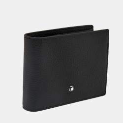 Pre Owned Montblanc Black Leather Meisterstuck 6CC Wallet with Removable Card Holder