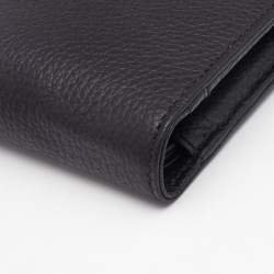 Pre Owned Montblanc Black Leather Meisterstuck 6CC Wallet with Removable Card Holder