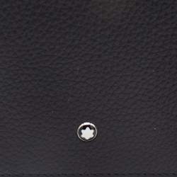 Pre Owned Montblanc Black Leather Meisterstuck 6CC Wallet with Removable Card Holder