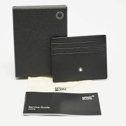 Pre Owned Montblanc Black Leather Meisterstuck Card Holder 