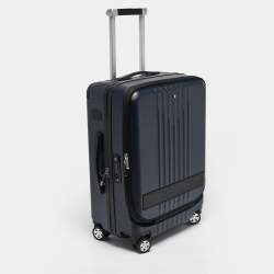 Montblanc Navy Blue Polycarbonate #MY4810 Front Pocket Cabin Trolley