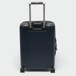 Montblanc Navy Blue Polycarbonate #MY4810 Front Pocket Cabin Trolley
