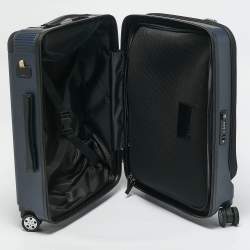 Montblanc Navy Blue Polycarbonate #MY4810 Front Pocket Cabin Trolley