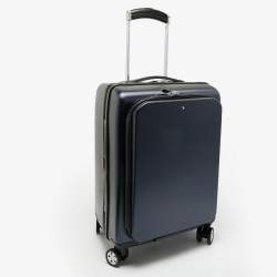 Pre Owned Montblanc Blue Polycarbonate Nightflight Suitcase