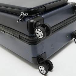 Pre Owned Montblanc Blue Polycarbonate Nightflight Suitcase