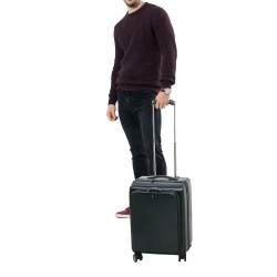 Pre Owned Montblanc Blue Polycarbonate Nightflight Suitcase