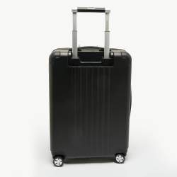 Pre Owned Montblanc Black Polycarbonate Front Pocket Cabin Trolley