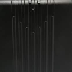 Pre Owned Montblanc Black Polycarbonate Front Pocket Cabin Trolley