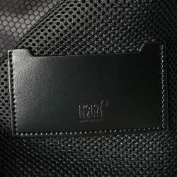 Pre Owned Montblanc Black Polycarbonate Front Pocket Cabin Trolley