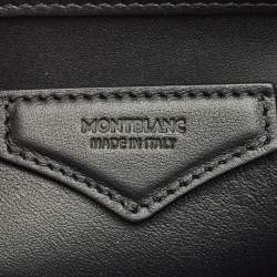 Pre Owned Montblanc Black Leather Meisterstuck Selection Soft Belt Bag