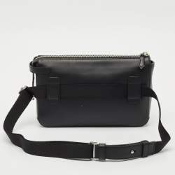 Pre Owned Montblanc Black Leather Meisterstuck Selection Soft Belt Bag