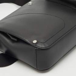 Pre Owned Montblanc Black Leather Meisterstuck Selection Soft Belt Bag