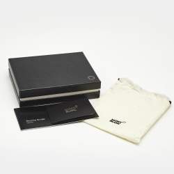 Pre Owned Montblanc Blue Croc Embossed Leather Meisterstuck Bifold Wallet