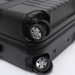 Pre Owned Montblanc Black Polycarbonate Cabin Compact Trolley 55CM