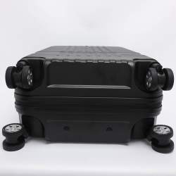 Pre Owned Montblanc Black Polycarbonate Cabin Compact Trolley 55CM