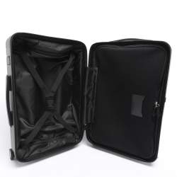 Pre Owned Montblanc Black Polycarbonate Cabin Compact Trolley 55CM