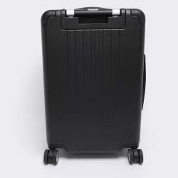 Pre Owned Montblanc Black Polycarbonate Cabin Compact Trolley 55CM