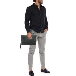 Pre Owned حقيبة معصم مون بلان قماش أسود إكستريم 3.0 مع طبقة خارجية