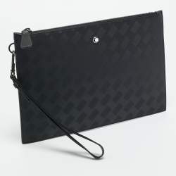 Pre Owned حقيبة معصم مون بلان قماش أسود إكستريم 3.0 مع طبقة خارجية