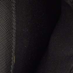 Pre Owned Montblanc Meisterstuck Black/Grey M Gram Coated Canvas Business Card Holder