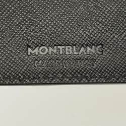 Pre Owned Montblanc Sartorial Grey Camouflage Leather 4CC Money Clip Wallet