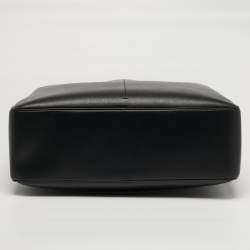 Pre Owned Montblanc Sartorial Double Zip Black Leather Briefcase