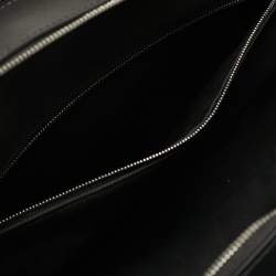 Pre Owned Montblanc Sartorial Double Zip Black Leather Briefcase